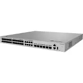 Huawei S530-24ST4XE: 24x GE SFP-poorten, waarvan 8 multifunctioneel (10/100/1000 of SFP), 4x 10GE SFP+ poorten, 2x 12GE stack-poorten, 1x AC-voeding