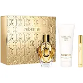 Paco Rabanne MILLION GOLD FOR HER Set 3 pcs Eau de Parfum spray 90 ml + Body lotion 100 ml + Eau de Parfum spray 10 ml