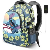 KARACTERMANIA Lilo And Stitch Disney Lifestyle Plus Running Backpack Blauw Kinderen