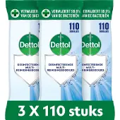 Dettol Doekjes Cleanser 110st - 3 Stuks - Voordeelverpakking