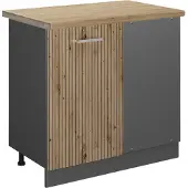 Vicco R-Line Hoekkast – 86 cm, WB Eik Artisanaal eiken