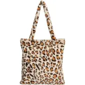 Beagles Fluffy Teddy Shopper Navarra Leopard Beige