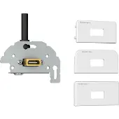 Kindermann 7456000582 - HDMI - 1 module(s) - Black,Silver,White