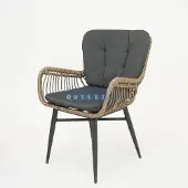 Vita Spider Naturel Dining Tuinstoel (excl. rugkussen)