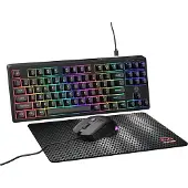 Qware Gaming Bundle San Antonio Azerty Zwart (qw Gmb-9750be)