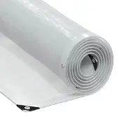 vidaXL Doorzichtig zeildoek met zeilringen 3x12 m polyethyleen