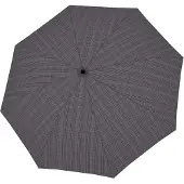 Doppler paraplu Carbonsteel Magic Duomatic Gent's Printed Glen Check zwart