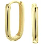 GLAMS klapoorringen paperclip 1 micron - Zilver