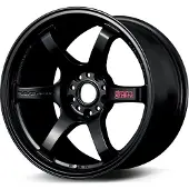 Gram Lights 57DR 18x9.5 +22 5x114.3 Semi Gloss Black Wheel
