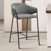 Rousseau Barstoel Iggy | 54 x 59 x 90 cm | Grijs