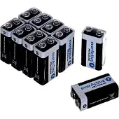 EverActive 10x everActive PRO 6LR61 6LF22 E-Block 9V 550mAh alkaline batterijen