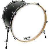 Evans EQ3 Resonant Coated White Bass Drum Head No Port 22 Inch