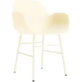 Normann Copenhagen Stoel Form Armchair Steel Cream