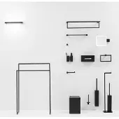 DECOR WALTHER Handdoekenrek Corner - zwart