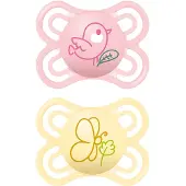 Mam Fopspeen Perfect 0-6 Maanden Planet Love Pink & Yellow | 2 stuks