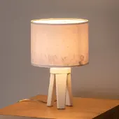 Maco Design Tafellamp Max, wit / opaal, Kinderkamer, Hout, Tafellamp