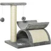 PawHut Kraboom met speelboom en bal, kattenkrabpaal, model D30-189-1