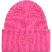 Superdry Zachte Geribbelde Beanie Roze Grootte: 1SIZE