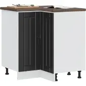vidaXL Keuken hoekonderkast Lucca bewerkt hout zwart