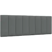 vidaXL Hoofdbordkussen "Hanko" 120 cm stof grijs