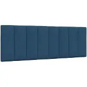 vidaXL Hoofdbordkussen "Hanko" 120 cm stof blauw