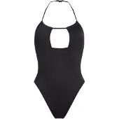 Calvin Klein Swimwear Badpak 'PLUNGE' zwart