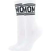 Ewers Sportsokken 'MOM' zwart / wit