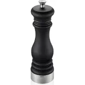 GEFU FLAVIO Peper- of Zoutmolen – 21 cm – Keramisch Maalwerk – Traploos Instelbaar – Mat Zwart