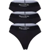 Marc O'Polo String 'Essentials' zwart / wit