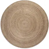 Home Collection Jute Vloerkleed Geweven - Rond - Bruin ø 100 cm