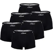 s.Oliver Boxershorts zwart / wit