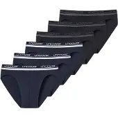 Schiesser Slip navy / grijs / zwart / wit