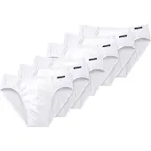 Schiesser Slip zwart / wit
