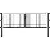 Alberts Deur met dubbel hek 250 cm breed, in verschillende hoogten