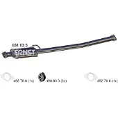 ERNST 651035 Uitlaat middendemper