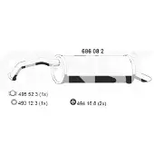 ERNST 686082 Einddemper