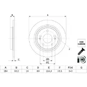 Bosch 0 986 479 G77 Remschijf
