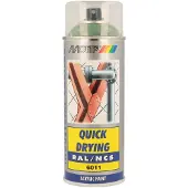 Motip industrial acryllak hoogglans RAL 6011 reseda groen - 400 ml.