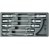 Gedore 1500 ES-34 6605070 Set dubbele scharniersleutels 8 - 17 mm Uitvoering Inbus 1 stuk(s)