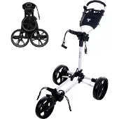 Fastfold Slim 3 Wheel Trolley wit black