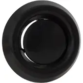 Nedco Kunststof luchtventiel - afvoer - Ø125mm - zwart