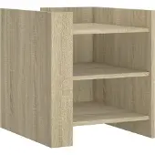 vidaXL Nachtkastje 45x50x50 cm bewerkt hout sonoma eikenkleurig