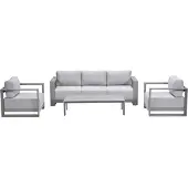 Garden Impressions Malakka loungeset 4 - delig taupe/valley sand