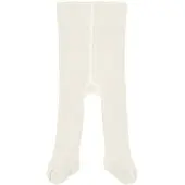 Kipkep Blijf-Maillot Stay-on-Tights offwhite Wit Jongens/Meisjes Katoen - maat 0-2 mnd