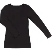 Joha - Women's Blouse L/S 85/15 - Merino-ondergoed M, zwart