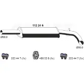 ERNST 112246 Uitlaat middendemper