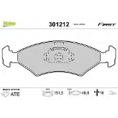 Valeo 301212 Remblokken