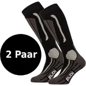 Falcon Victoria 2-pack Ski- en snowboardsokken dames Zwart 39-42