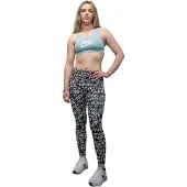 Nike Dri-Fit Fast - Sportlegging - Comfortabele pasvorm - Zwart dessin