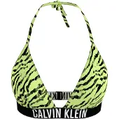 Calvin Klein Triangle Bikinitop dames Geel dessin XS/34